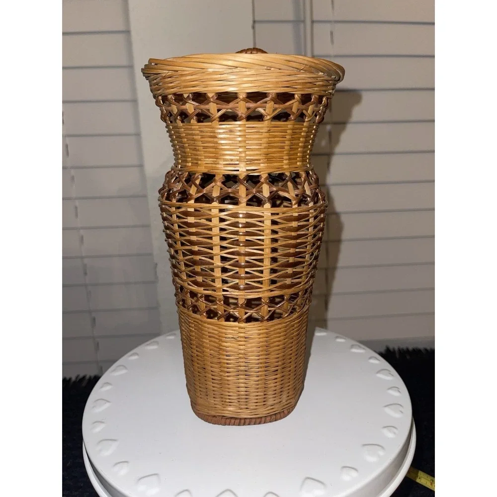 Vintage Woven Wicker Basket Bundle‎ Of 2